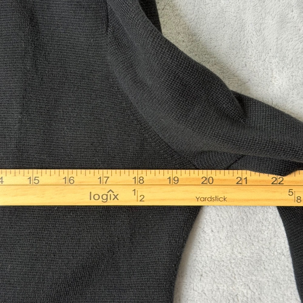 J. Crew Factory Schoolboy Sweater Blazer Womens M Black Classic One Button - Picture 6 of 8